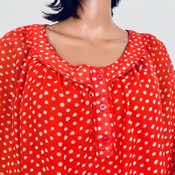 AGB Blouse L Cami Polka Dot Designer Spring Summer - Picture 8 of 8